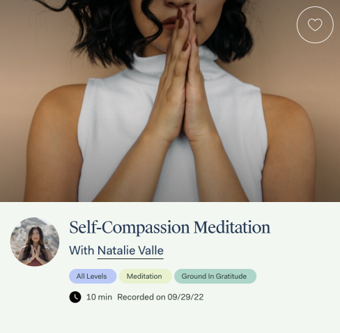 Self compassion meditation